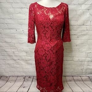 ALYCE Black Label Lace Dress 8 NWT
